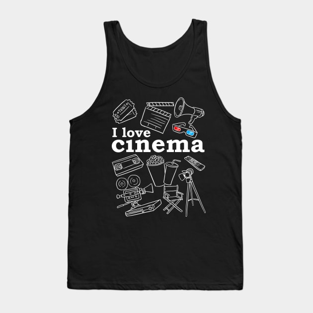 I love Cinema Tank Top by albertocubatas